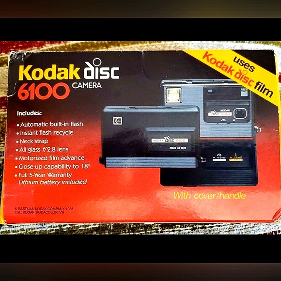 Vintage 1985 Kodak disc 6100 camera in original box never used. - Picture 2 of 10